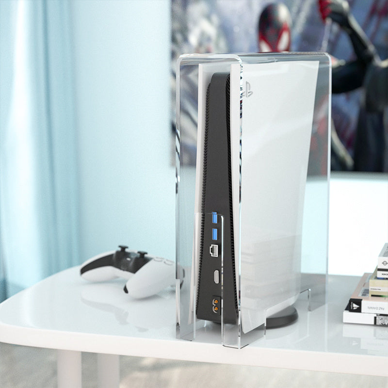 Handle Storage Box Acrylic Ps4slim Host Cooling Game Console Protection Case